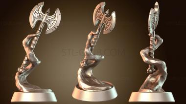 3D модель Dazzling Ects Spiritual Weapon Axe (вместо D ects Spiritual Weapon Axe) (STL)