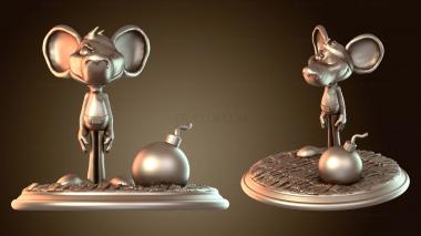 3D мадэль Опасная мышь (STL)