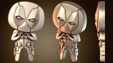 3D model Deadpool Feel the Love Magnet (STL)