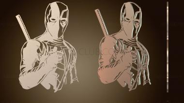 3D model Deadpool Wall (STL)