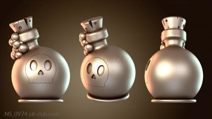 Нестандарт Зелье смерти Pocion Muerte Halloween Burbujas