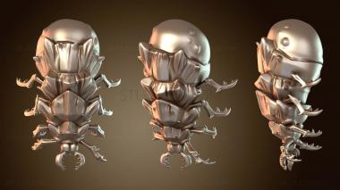 3D модель Демонический песчаный червь большой (STL)