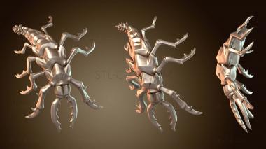 3D модель Демонический песчаный червь (STL)