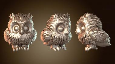 3D мадэль Друид Сова (STL)