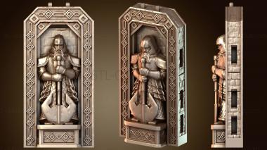 3D модель Стена дани гномов и статуя гнома (STL)