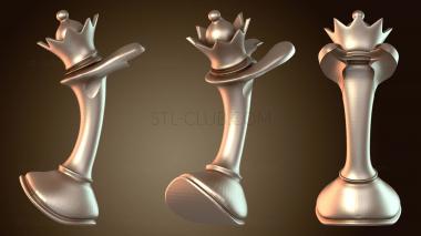 3D модель Эшелонированные шахматы (вариант Board X) (STL)