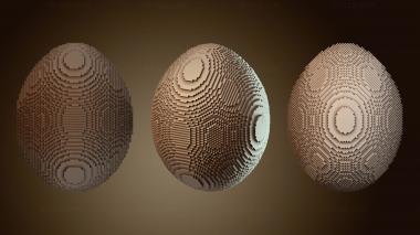 3D мадэль Яйцо – вокселизированное (STL)