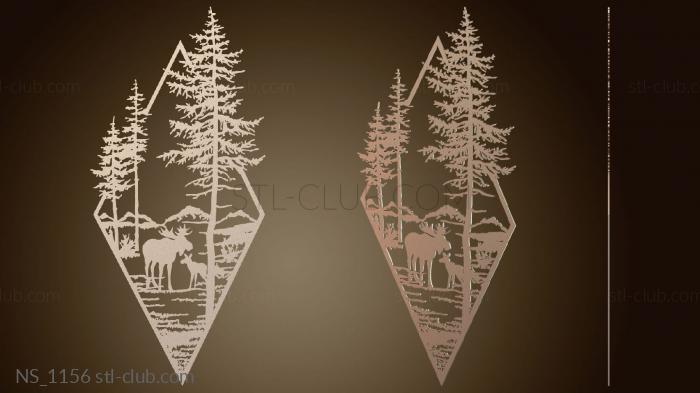 Нестандарт Лось в лесу – Moose