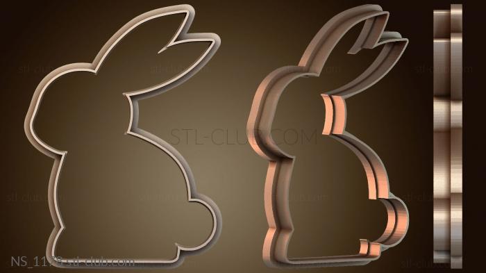 Нестандарт Erickfut Rabbit Cookie Cutter – Conejo Bonito