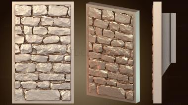 3D мадэль Фантазийная текстура настенного камня (STL)