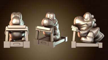 3D мадэль Толстый Йоши Марио (STL)