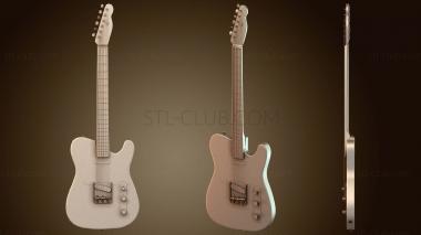 3D model Fender telecaster electric guitar (STL)