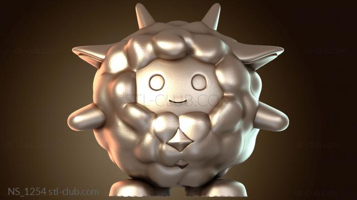 Figurines lamball multicolored dark brown