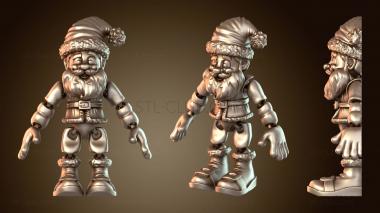 3D мадэль Гибкий Санта и сани (STL)