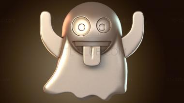 3D model Ghost decayed (STL)