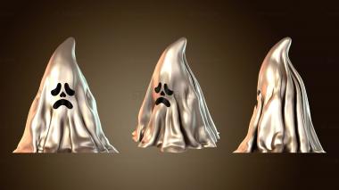 3D модель Призрак Хэллоуин Обложка жуткая (STL)