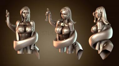 3D модель Девочка и осьминог (STL)