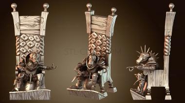 3D модель Командир пещер гоблинов, трон кобольдов (STL)