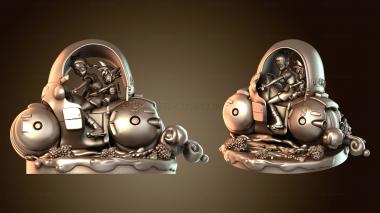 3D model Goku and Bulma on Bike Dragon Ball (STL)