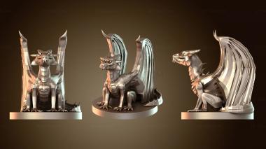 3D мадэль Золотой дракончик-змей (STL)