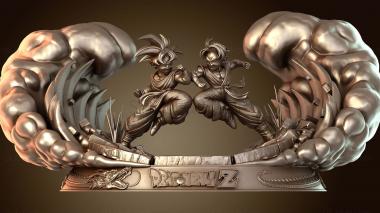 3D model Goten vs Trunks Smoke (STL)