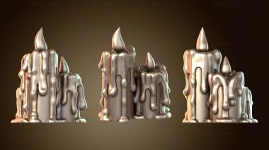 3D model Gothic Candles (STL)