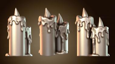3D model Gothic Candles lantern (STL)