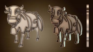 3D модель Granja Zenon VACA LOLA интерактивный (STL)