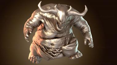 3D модель Великий один нургл демоны бегут (STL)