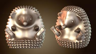 3D мадэль Ежик сидит (STL)