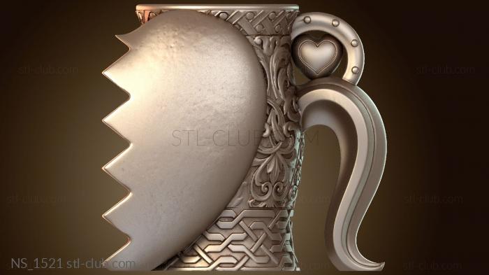 Нестандарт Кружка Hex Valentines и вышитый стежок