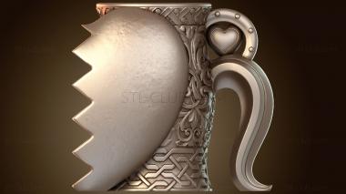 3D модель Кружка Hex Valentines и вышитый стежок (STL)