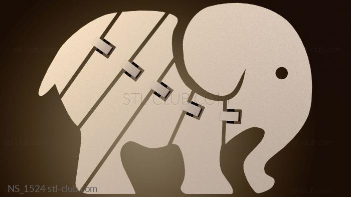 Нестандарт Слон на шарнирах