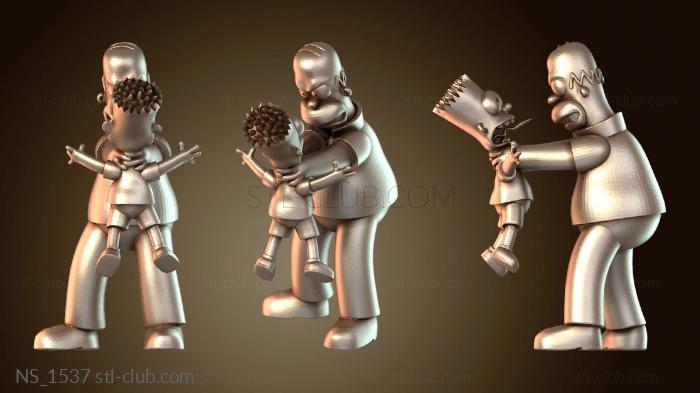 Нестандарт Гомер Барт и Симпсон