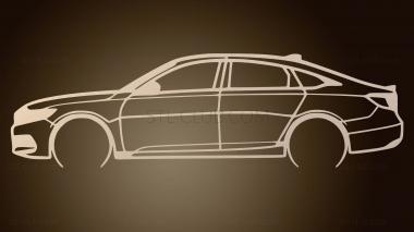 3D model Honda Accord refined (STL)