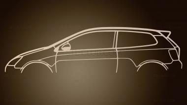 3D модель Хонда Цивик EP (STL)