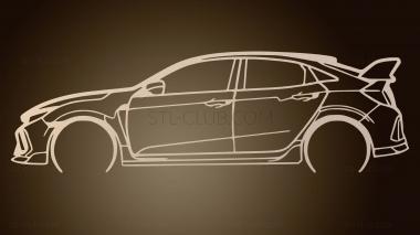 3D model Honda Civic FK (STL)