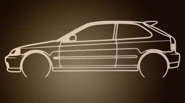 3D model Honda Civic R (STL)