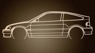 3D модель Honda CRX Si (STL)