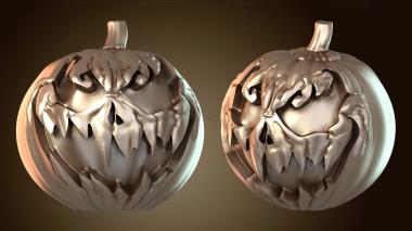 3D модель Всадник Джек-Фонарь жуткий (STL)