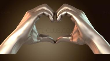 3D мадэль В форме сердца (STL)