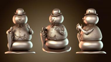 3D мадэль Игрушки Ind Misfit Toys Сэм Снеговик (STL)