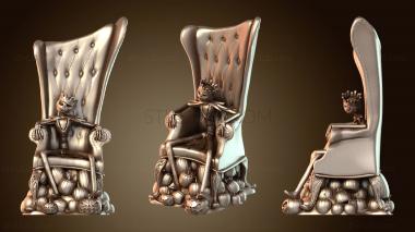 3D модель Джек Скеллетон на Троне Кабеса (STL)