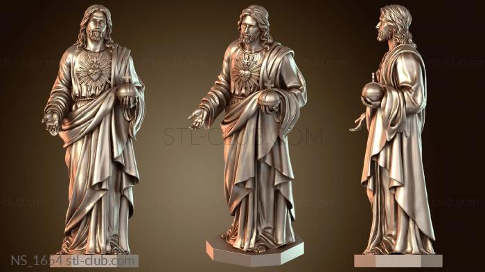 Нестандарт Иисус со Святым Сердцем (статуя Иисуса) MIL