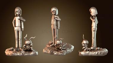 3D модель Кен Итидзёдзи и верный Червьмон (STL)