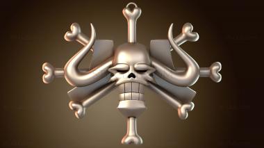 3D model Keychain Jolly Roger Kaido One (STL)