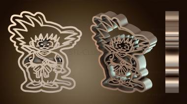 3D мадэль Крилин Гоку Янг (STL)