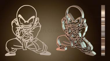 3D мадэль Крилин Гоку Мощный (STL)