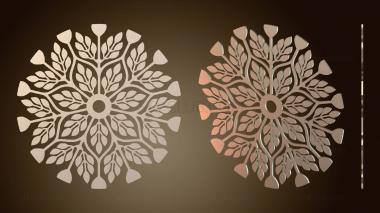 3D модель Листья пластины тени Lamparas Job (STL)