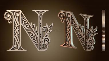 3D model Letras Decoradas stylish (STL)